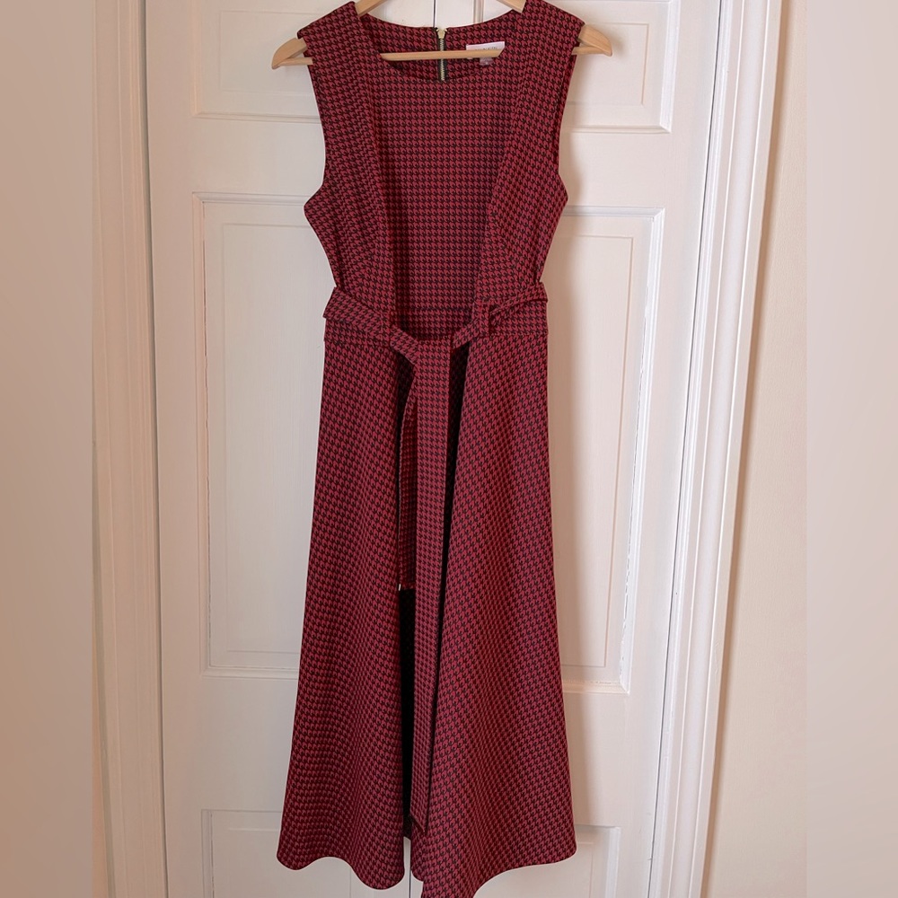 Calvin Klein Red/Black Dress Sz 12